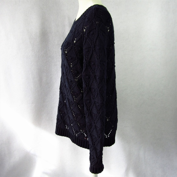 Tommy Hilfiger Blue Knit Jumper Pullover Sweater L - Picture 4 of 8